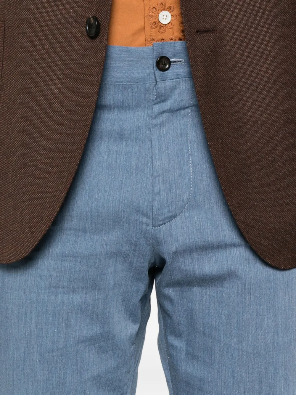 Corneliani Slim-fit Tailored Trousers In Blue