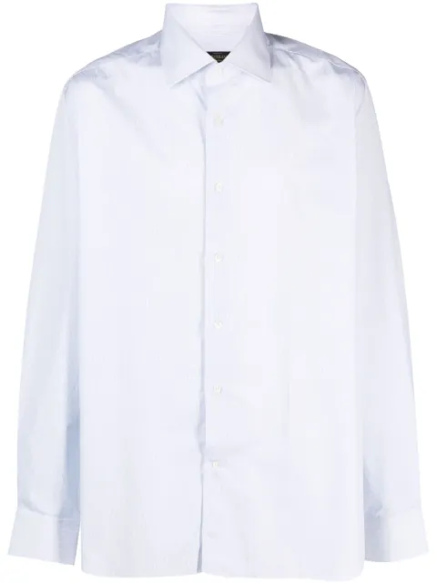 Corneliani camisa popelina manga larga