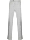 Corneliani grid-pattern straight-leg trousers - Grey