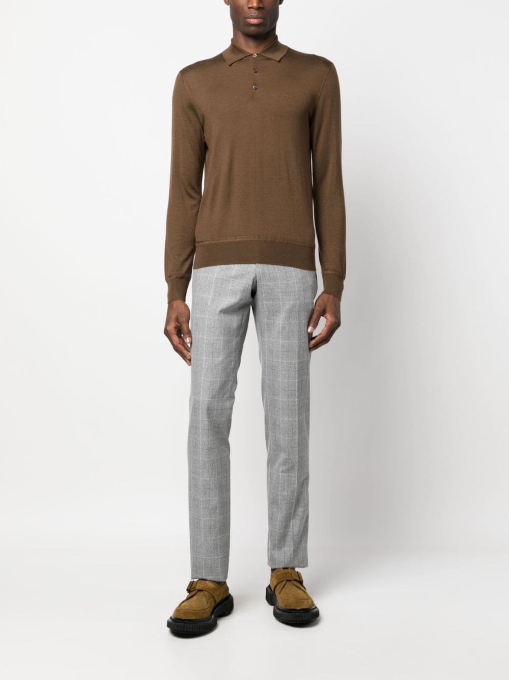 Corneliani Straight broek - Grijs