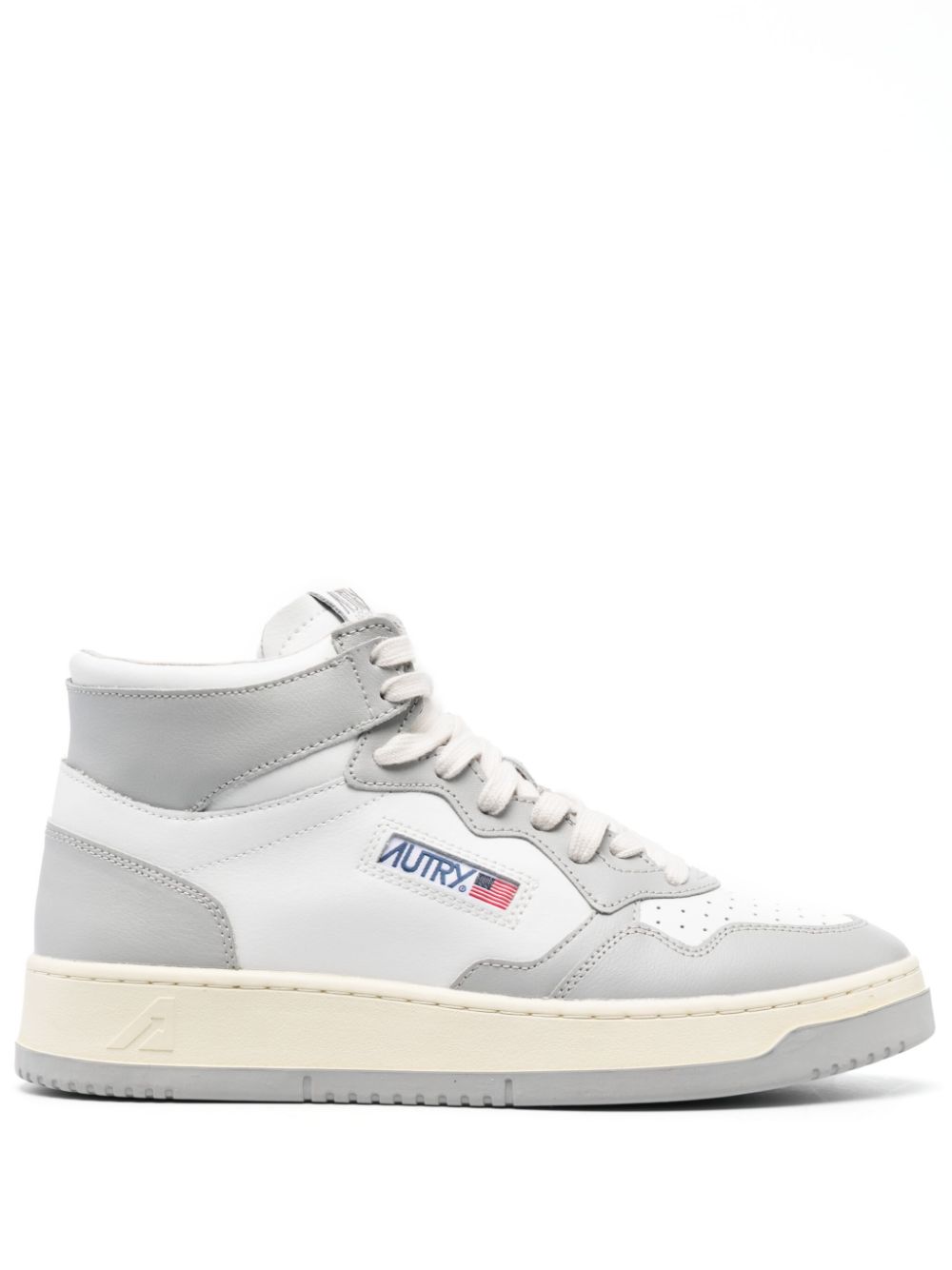 AUTRY MEDALIST HIGH-TOP LEATHER SNEAKERS