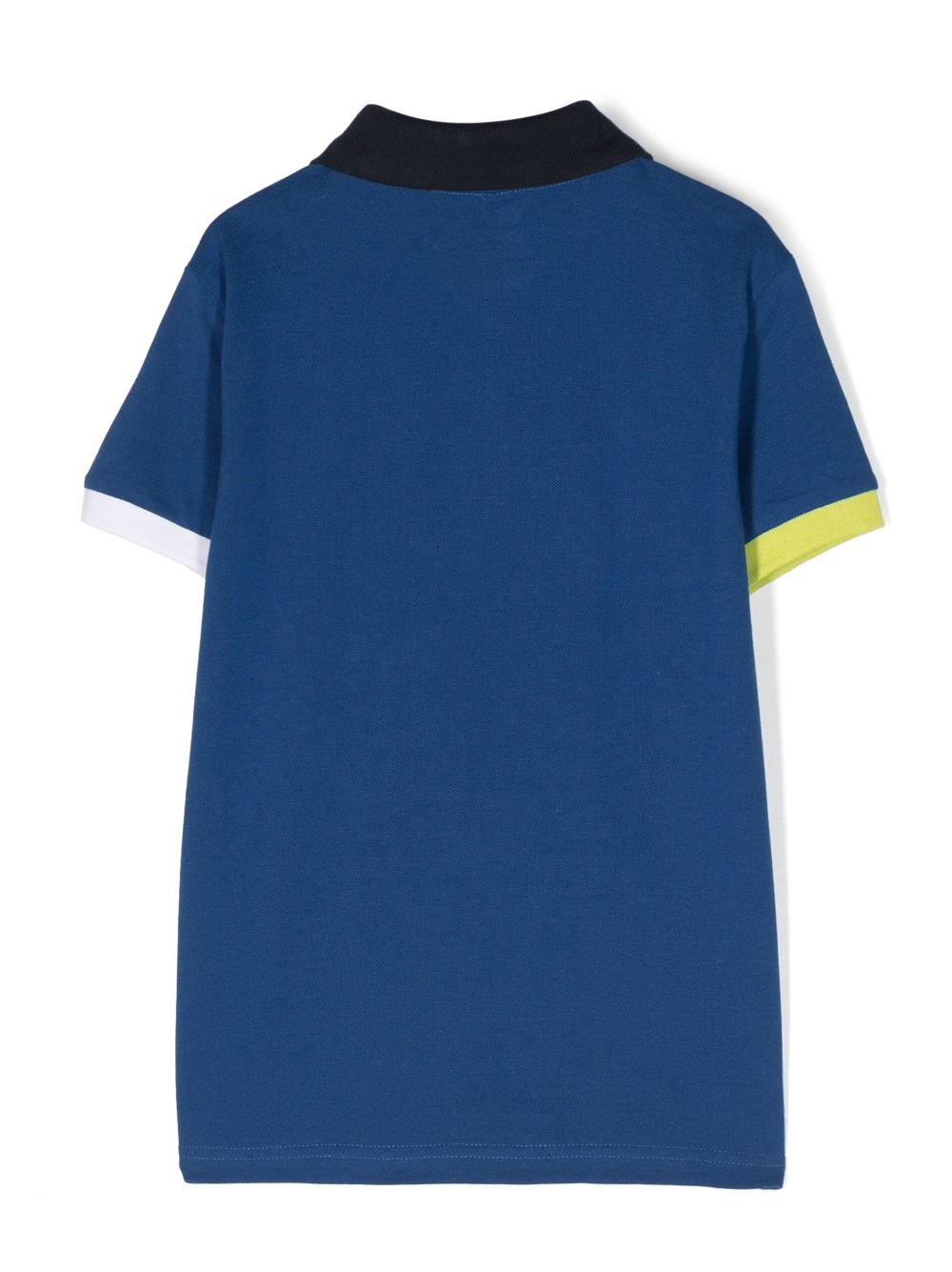 North Sails Kids logo-print cotton polo shirt - Blauw