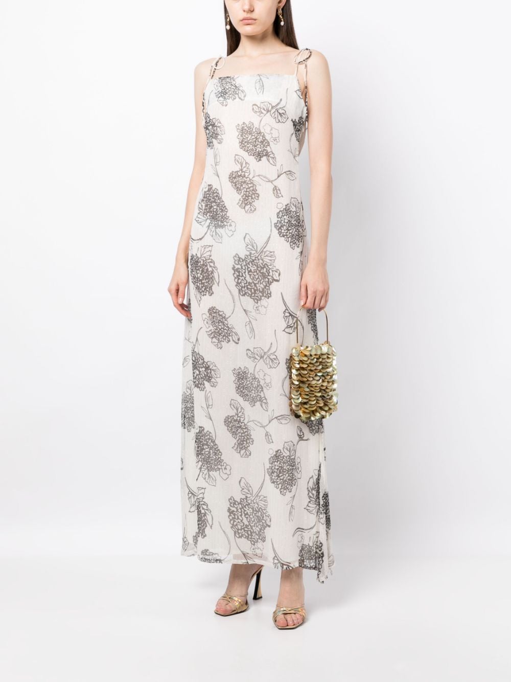 Shop We Are Kindred Cerelia Floral-print Maxi Dress In White