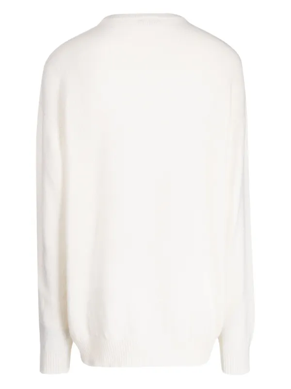 White ribbed jumper on sale womens