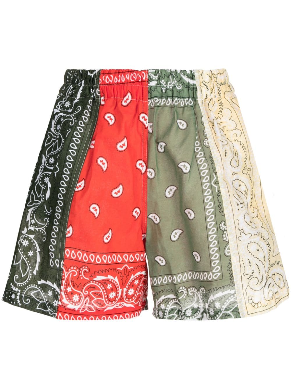 bandana-print cotton shorts