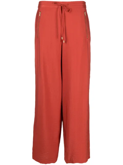 DKNY straight-leg drawstring-fastening trousers