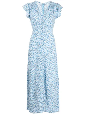 Faithfull The Brand Odelia floral-print Linen Dress - Farfetch