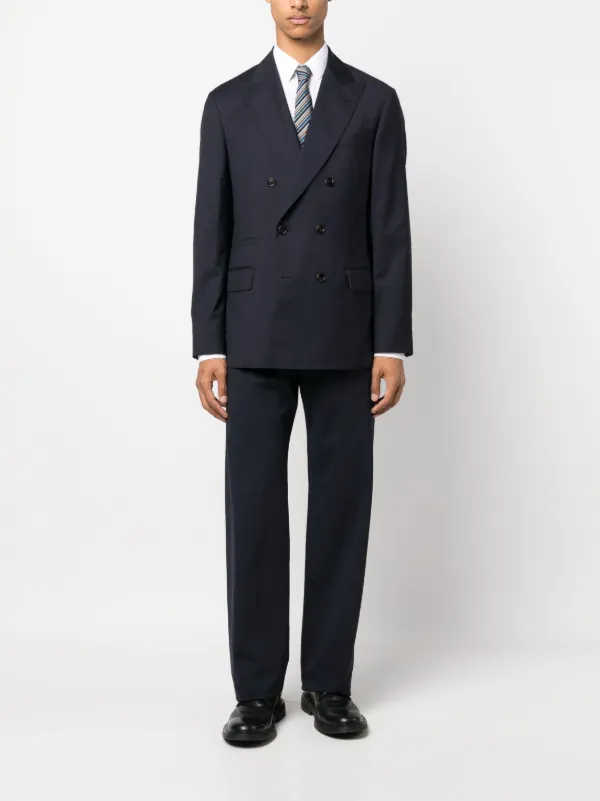 Givenchy straight-leg wool-blend Trousers | Blue | FARFETCH BH