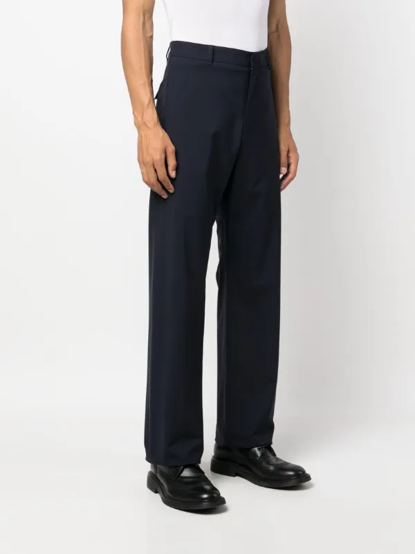 【送料&関税込】Givenchy Wool Blend Trousers Givenchy straight-leg wool-blend Trousers | Blue | FARFETCH BH