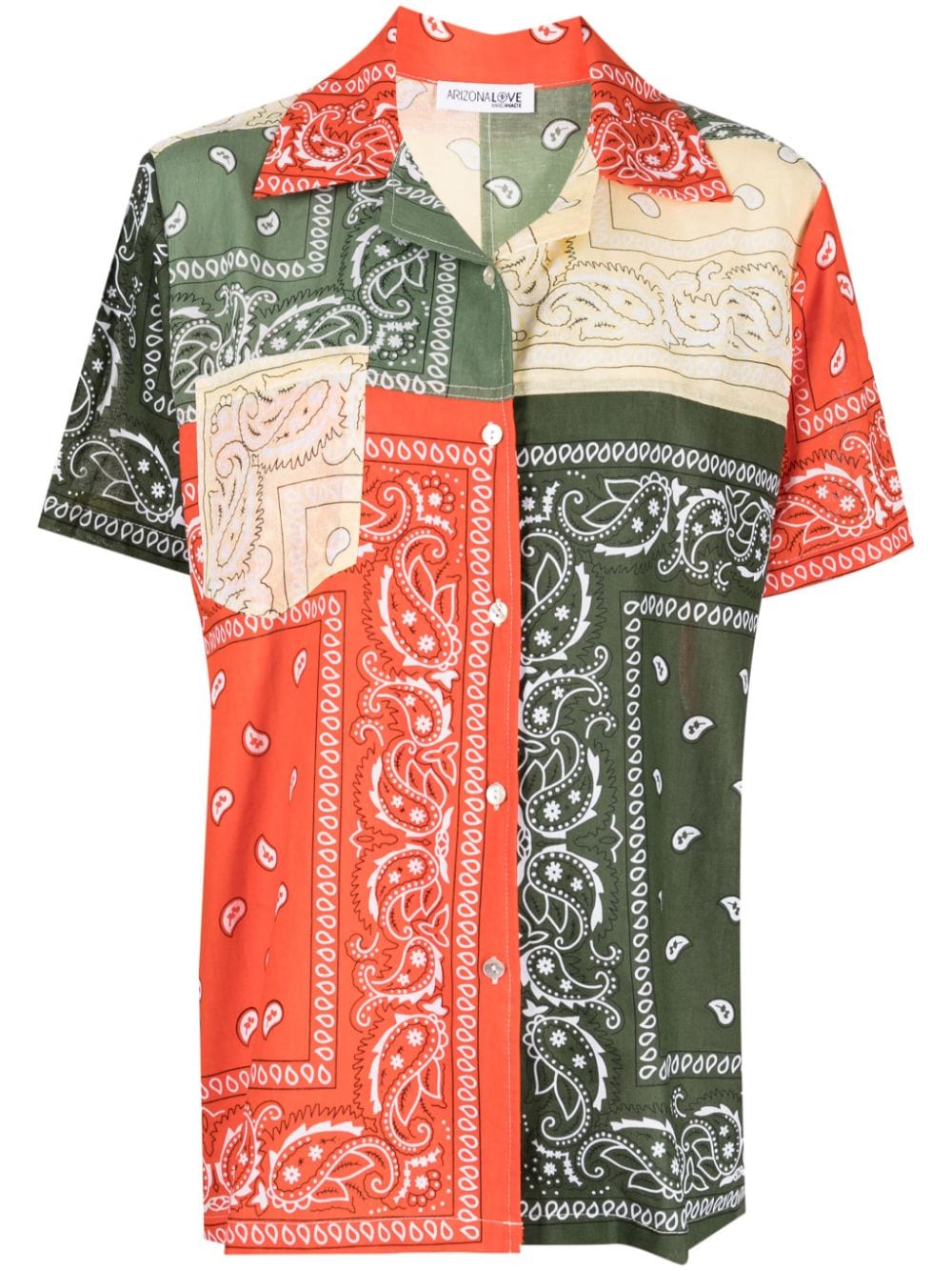 bandana-print cotton shirt