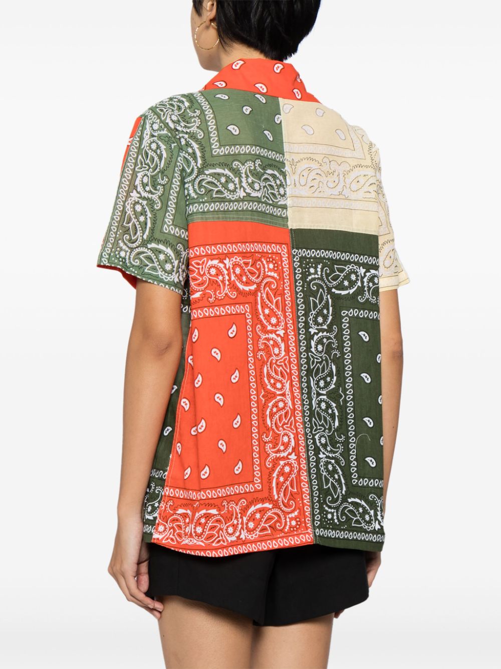 Shop Arizona Love Bandana-print Cotton Shirt In Multicolour