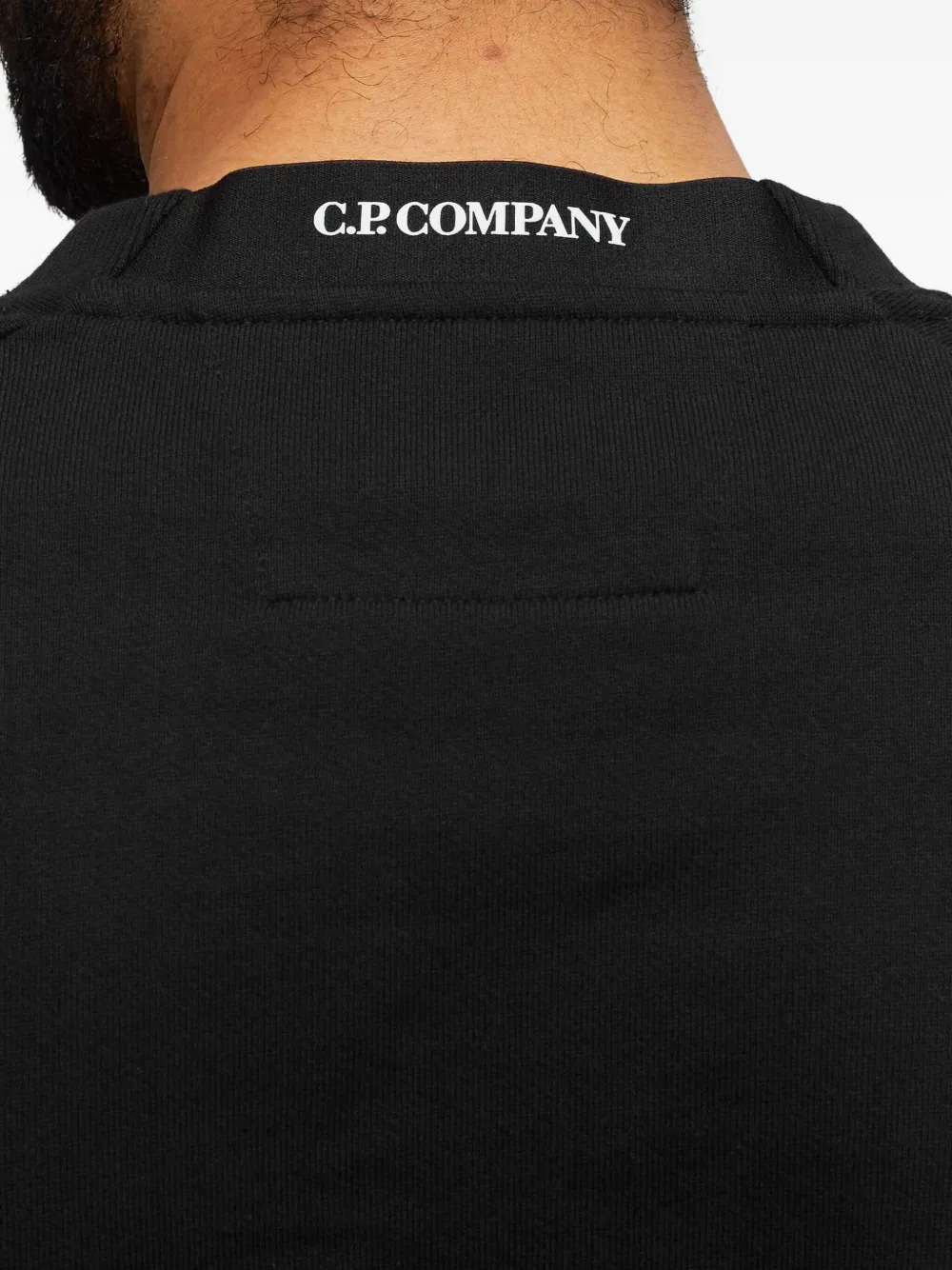 C.p. Company Zip-pocket Sweatshirt In Black