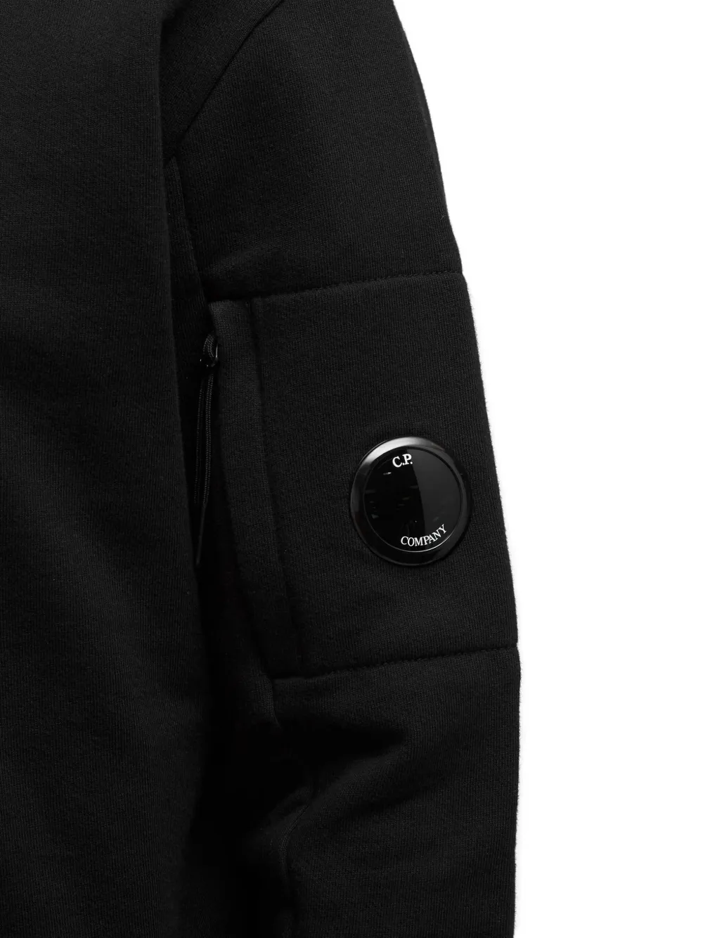 C.p. Company Zip-pocket Sweatshirt In Black