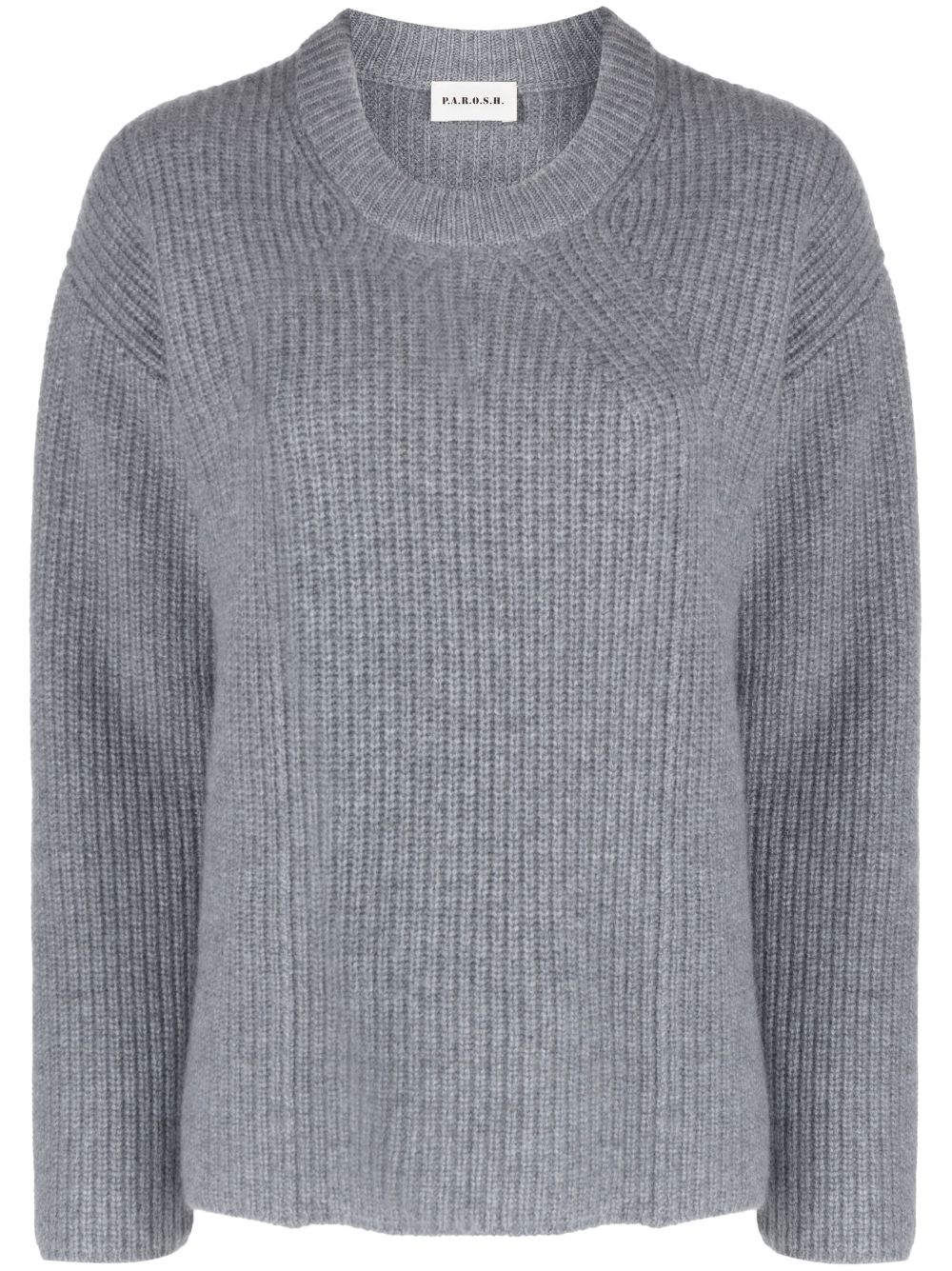 ribbed-knit cashmere jumper