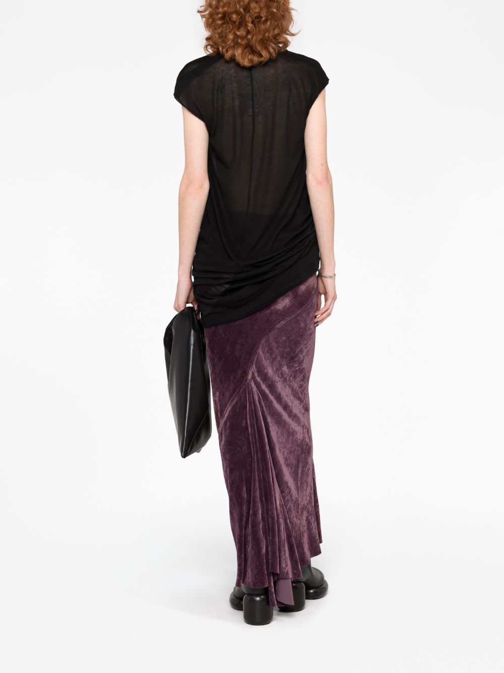 Rick Owens Asymmetrische maxi-rok - Paars