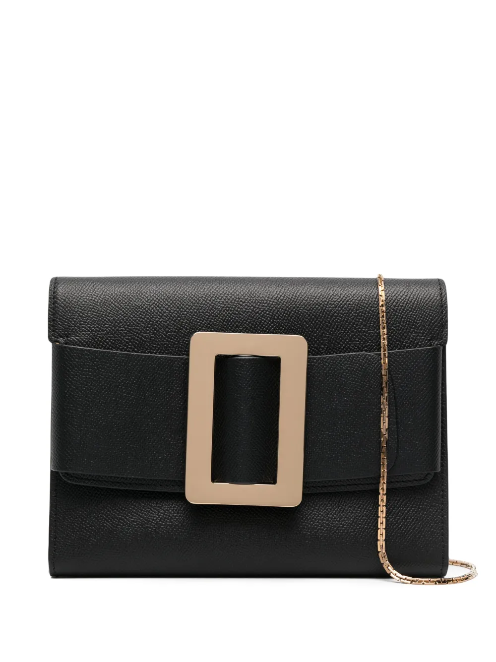 Boyy buckle-detail leather clutch