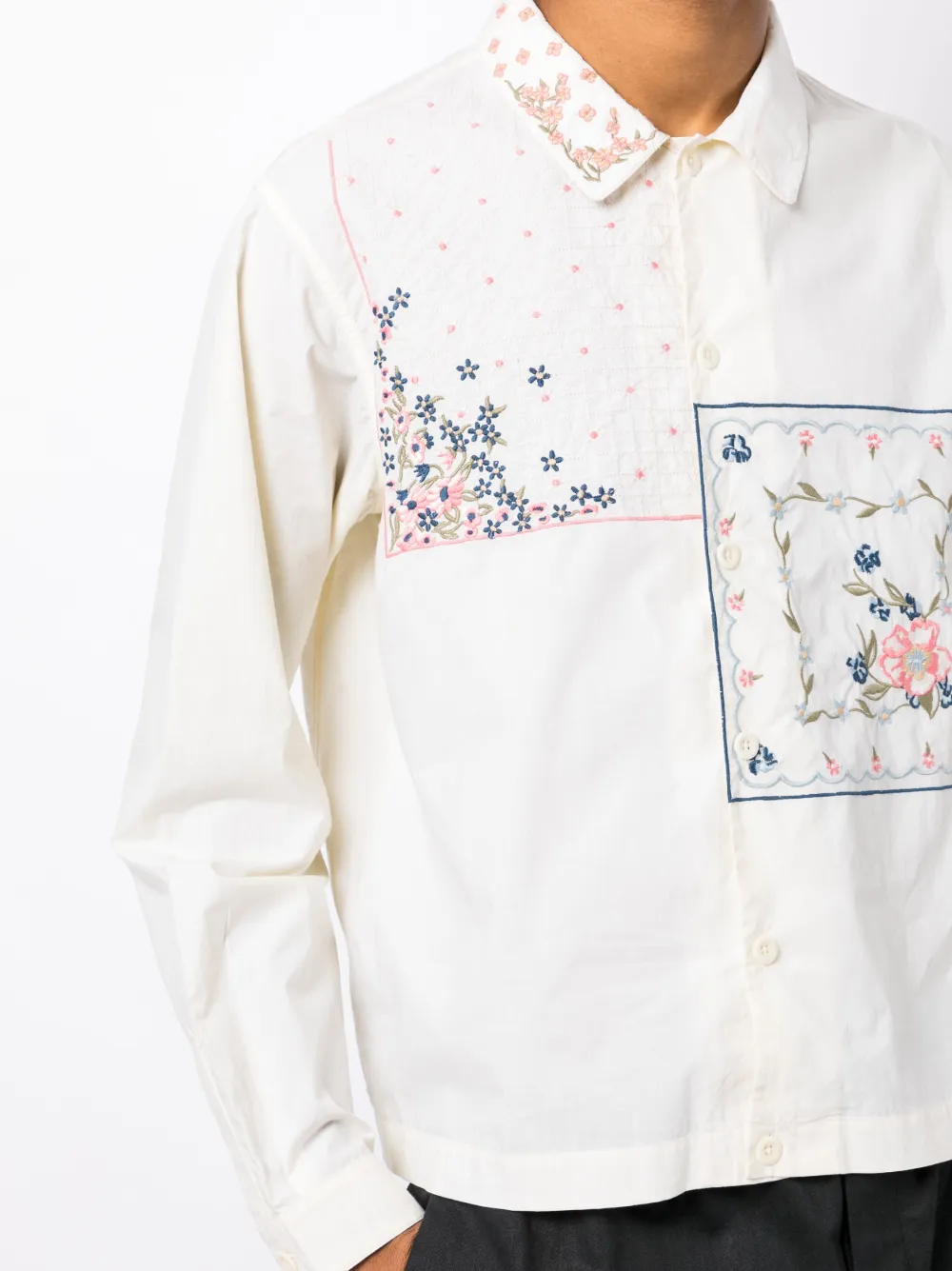 YMC Bowling Embroidered Cotton Shirt Farfetch