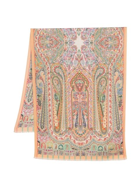 ETRO Delhi cashmere-silk blend scarf