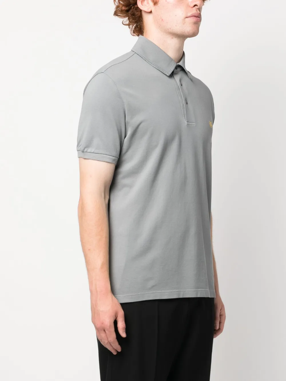 Etro Men's Logo-Embroidered Polo Shirt