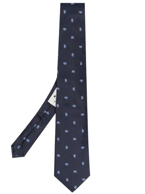 ETRO patterned-jacquard silk tie