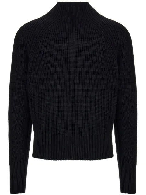 Ferragamo jersey con cuello alzado