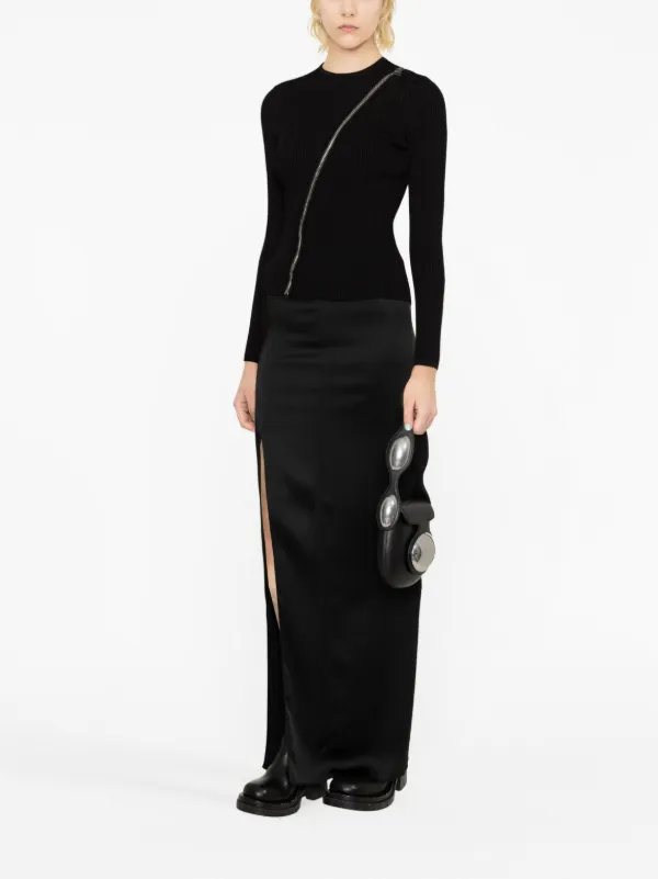 Alexander McQueen zip-detail Sweatshirt | Black | FARFETCH