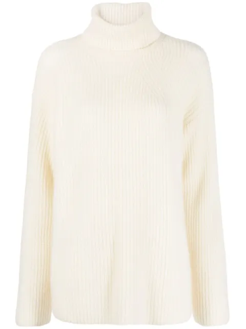 P.A.R.O.S.H. roll-neck waffle-knit jumper