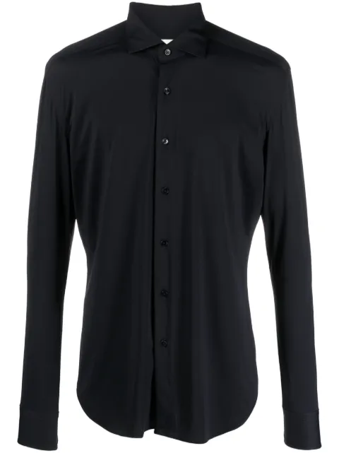 Xacus spread-collar long-sleeve shirt 