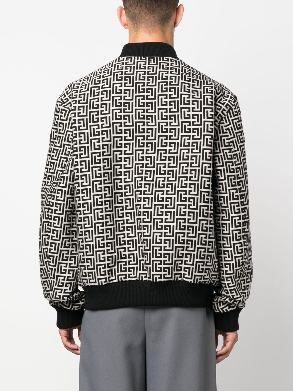 Balmain Monogram Reversible Bomber Jacket - Farfetch