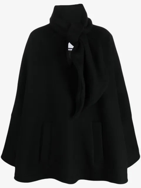 The Attico logo-plaque cape