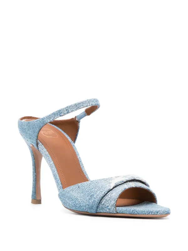 Malone Souliers Una 90mm Denim Sandals Farfetch