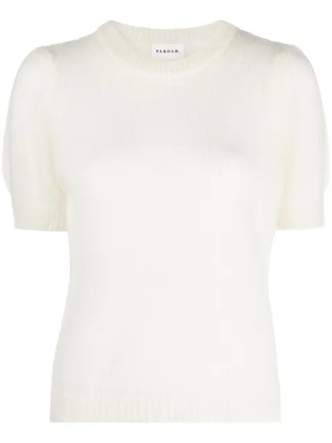 P.A.R.O.S.H. short-sleeve fine-knit top