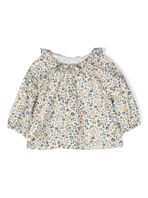 TEDDY & MINOU floral-print cotton blouse