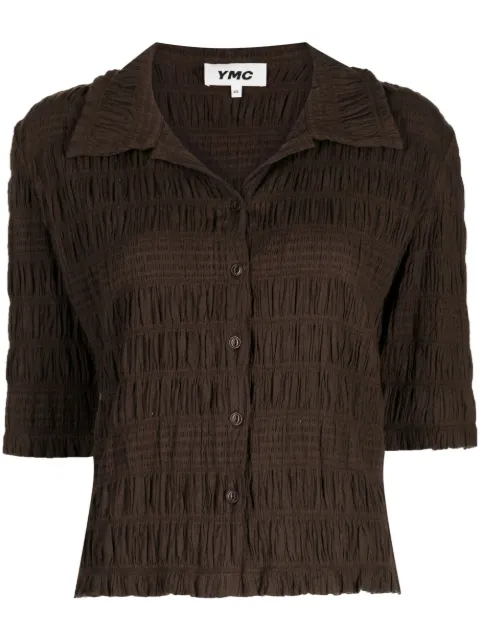 YMC Angelina pointed-flat collar shirt 