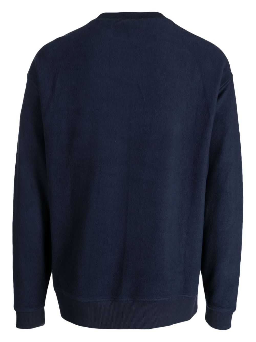 YMC Sweater van biologisch katoen - Blauw
