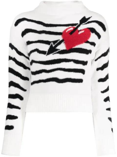 Philosophy Di Lorenzo Serafini patterned-intarsia striped sweatshirt