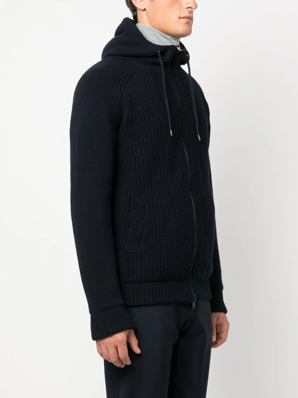  Herno Infinity Reversible Hooded Jacket - Blue 