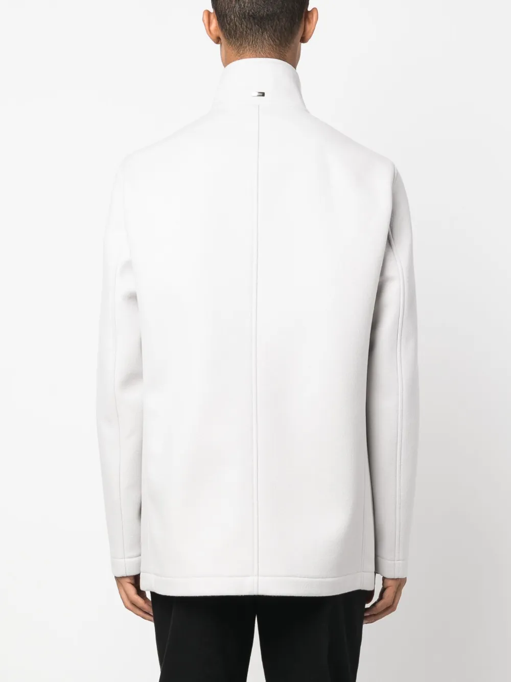 Herno double-breasted high-neck Coat | Grey | FARFETCH