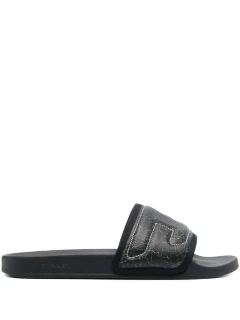 Diesel Mayemi logo-embroidered slides Men