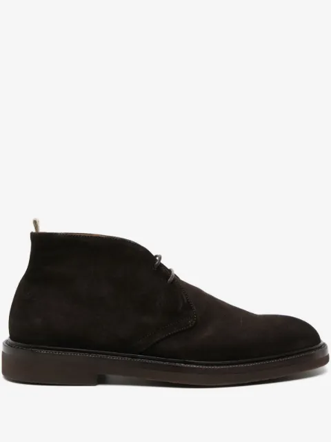 Officine Creative low-top lace-up suede boots