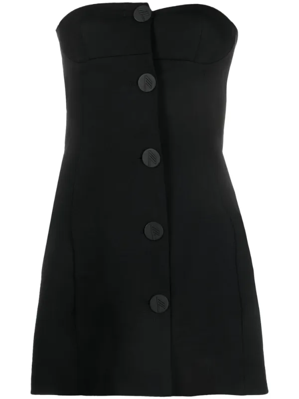 【関税込み】The Attico ブラック ツイスト ミニドレス Black mini dress for Women | THE ATTICO®