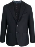ETRO Tie-pattern jacquard blazer - Blue