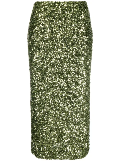 P.A.R.O.S.H. sequinned midi skirt