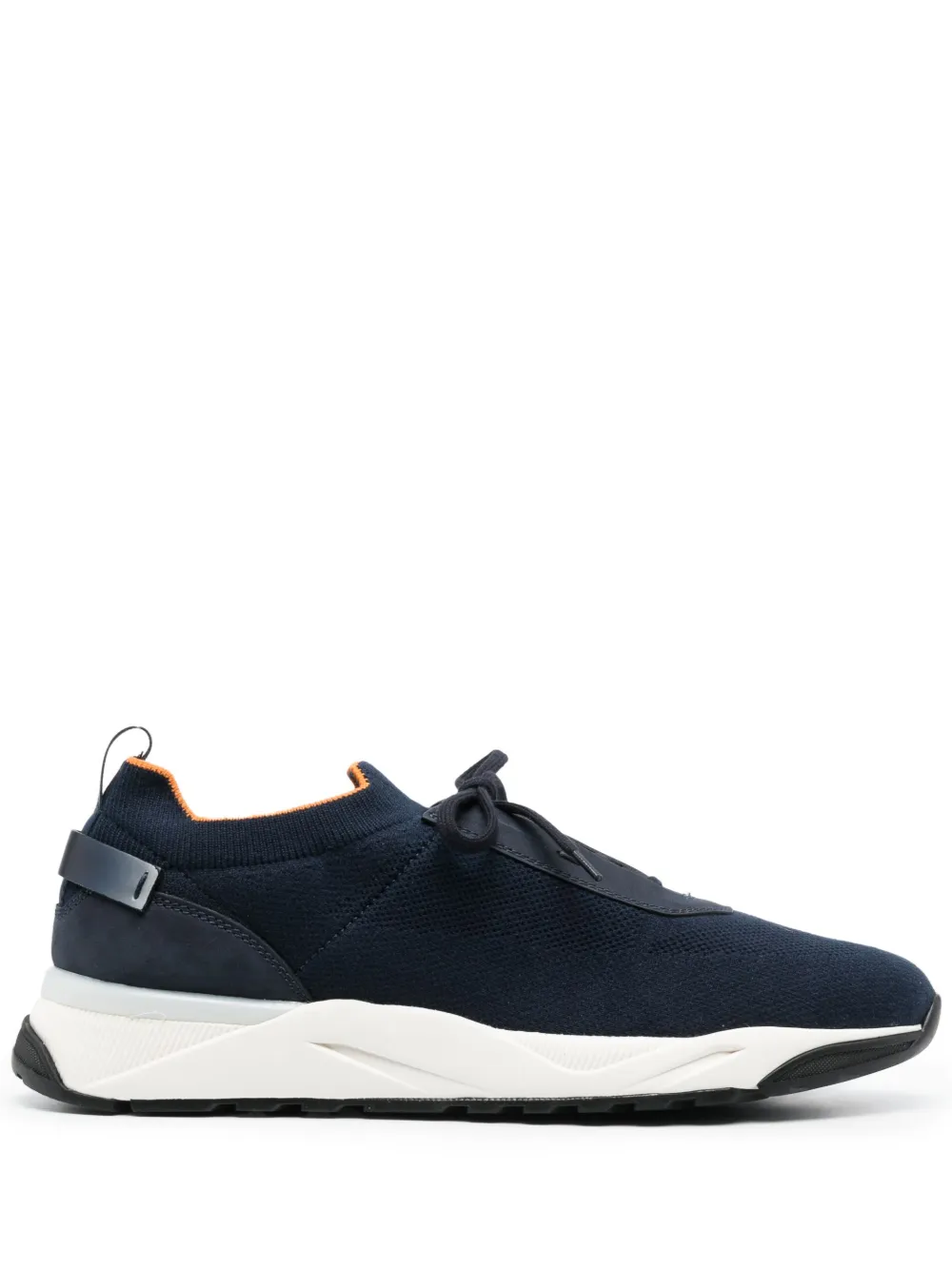 Santoni sock-style low-top sneakers - Blue