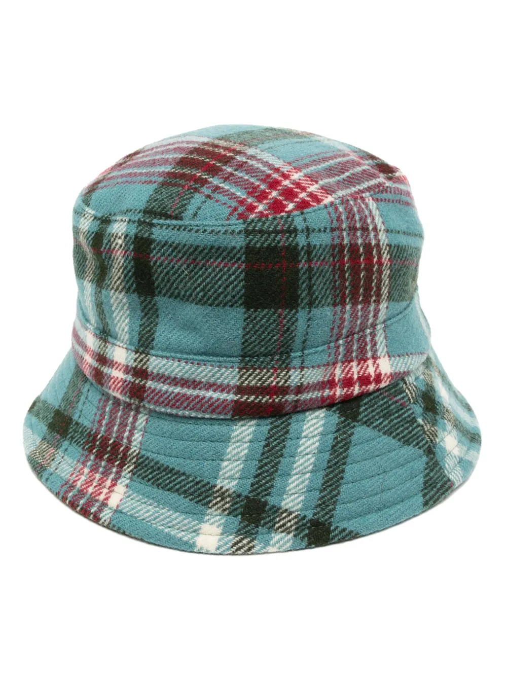 YMC Geruite vissershoed Blauw