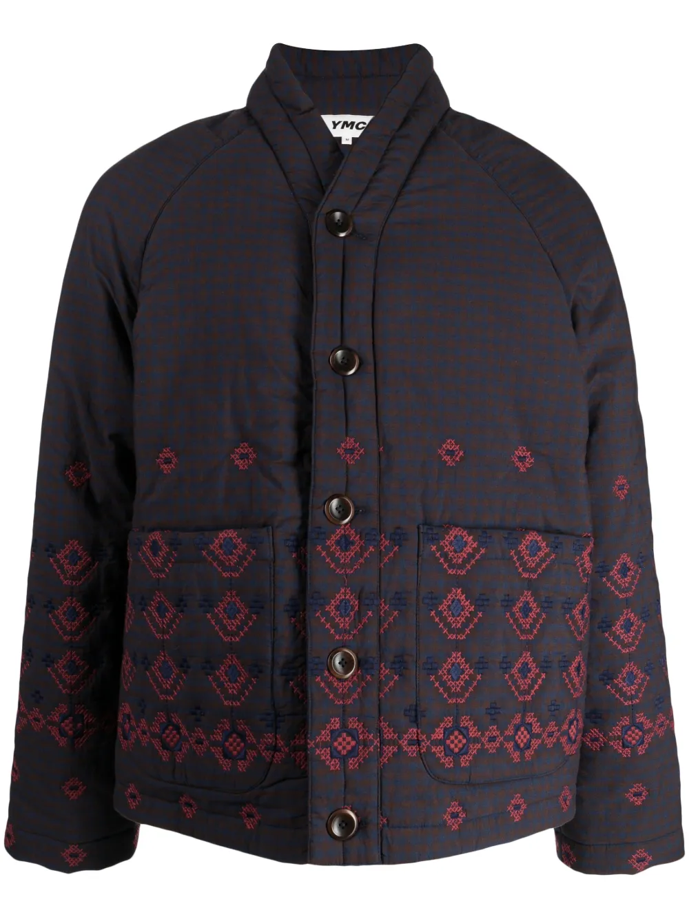 YMC Gewatteerd jack Blauw