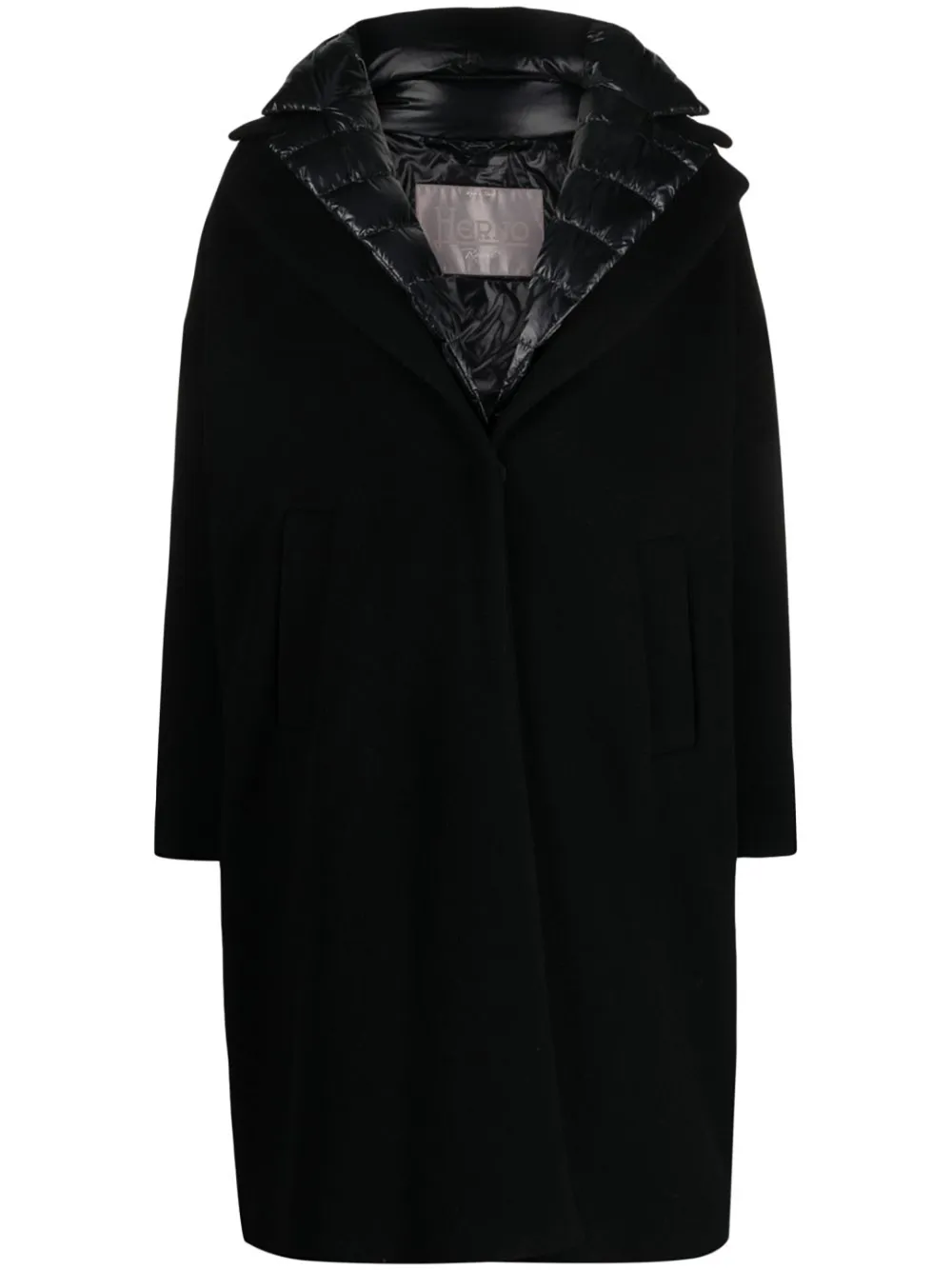 Herno Reversible Quilted Coat In Black