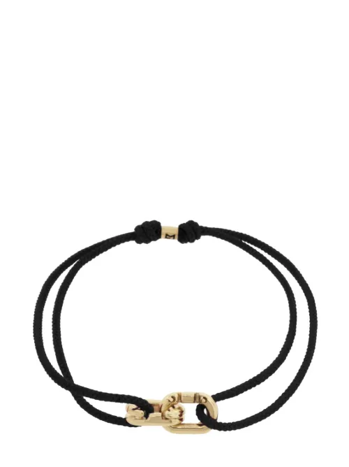 Bracelet en cordes à breloque or 14ct - LUIS MORAIS - Modalova