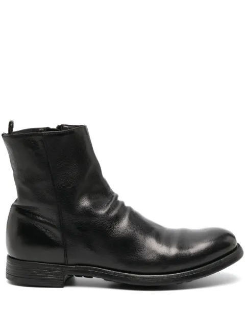 Officine Creative zip-up leather ankle boots