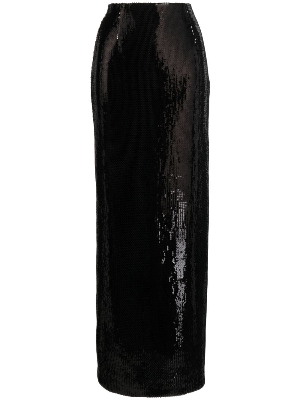 Shop Galvan Sequin-embellished Maxi Skirt In Black